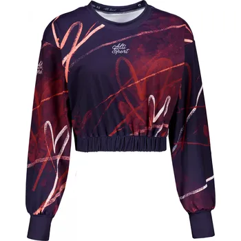 Dámská mikina Dámská funkční cropped mikina premium ALTISPORT VOJ/ALW082MI08 FIALOVÁ XXXL