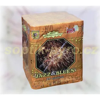 Zábavní pyrotechnika kompakt 25 výstřelů Jazz & Blues (zábavní pyrotechnika kategorie F3 (prodejné od 21 let))