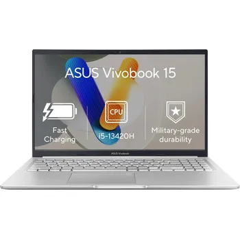 Notebook ASUS NTB Vivobook 15 (X1502VA-NJ881W), i5-13420H, 15.6" 1920x1080, 16GB, 512GB SSD, Iris X, W11 Home, Cool Silver
