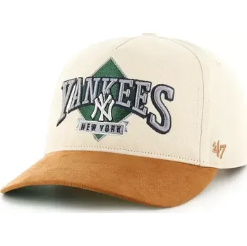 Kšiltovka Kšiltovka 47 brand MLB New York Yankees béžová barva, s aplikací, B-DMOND17GWP-NT B.DMOND17GWP.NT 01X, vel. ONE SIZE