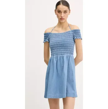 Dámské šaty Džínové šaty Tommy Jeans DW0DW20677 modrá 95X, vel. S