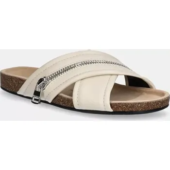 Dámské pantofle Kožené pantofle JW Anderson Biker Loafer SN0107.LA0268.002 béžová 01X, EUR 38