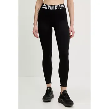 Dámské legíny Tréninkové legíny Calvin Klein Performance dámské, černá barva, s potiskem, LVGWS5L616 99X, vel. M