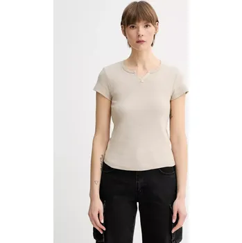 Bavlněné tričko G-Star D26075.D958 béžová 80X, vel. M