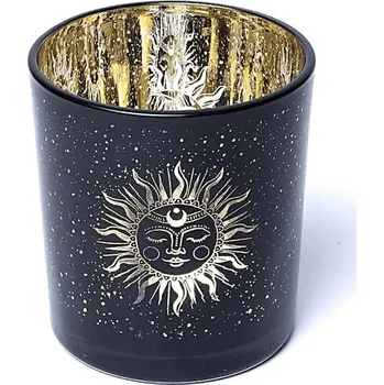 Svícen Milujeme Kameny Slunce a měsíc - svícen skleněný 479138