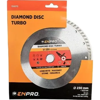 Řezný kotouč Kotouč diamantový turbo Ø 230 x 22.2 mm, ENPRO