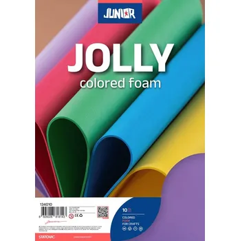 Dekorační pěna A4 EVA 10 ks fialová tloušťka 2,0 mm