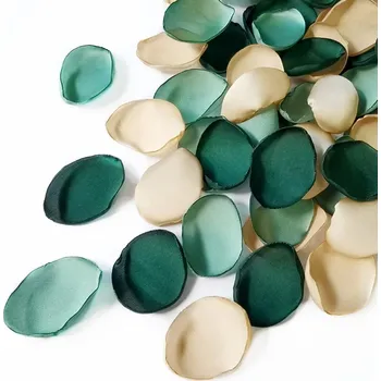 umělá květina Umělé plátky růží pro květinovou výzdobu | umělé květy 100 ks - Zelený