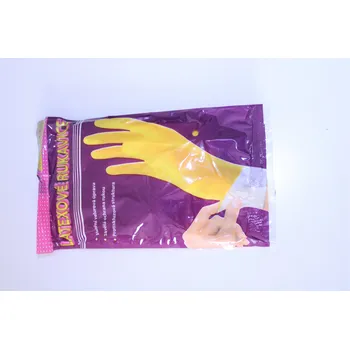 Pracovní rukavice CZ Rukavice pracovní úklidové latexové - žluté