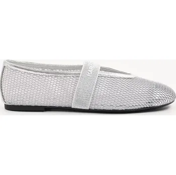 Dámské baleríny Baleríny Karl Lagerfeld KARO stříbrná barva, KL40125 KL40125.NSL SLV, EUR 35