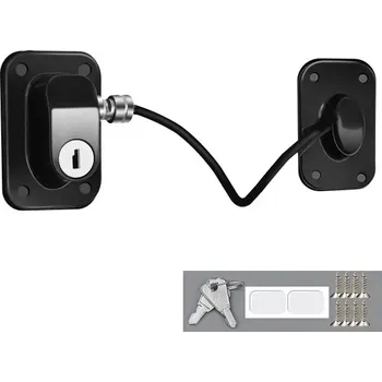 Dětský bezpečnostní prvek Bezpečnostní zámek na lednici a skříň pro děti | dětská pojistka, bezpečnostní zámek - černá