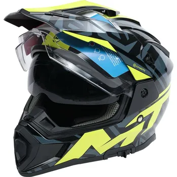 Helma na motorku Enduro helma CFMOTO MT (černá/šedá/žlutá) Velikost.: XL