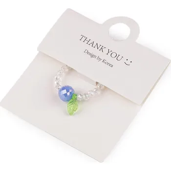 Prsten Prsten pružný z broušených korálků s AB efektem - 7 modrá nebeská