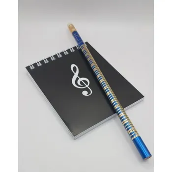 Dárkový balíček pro kluky - hudební blok a modrá tužka klaviatura