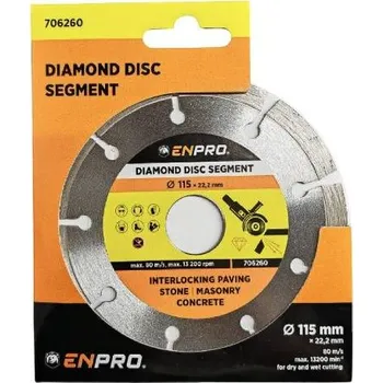 Brusný kotouč Kotouč diamantový segment Ø 115 x 22.2 mm, ENPRO