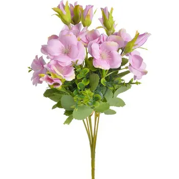 umělá květina Umělá Jícnovka buket - fialovo-růžová