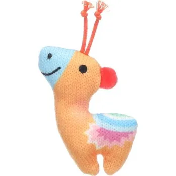 Hračka pro kočku Hračka pro kočky FLAMINGO - Nitz žirafa oranžová 7,5x2,3x9cm
