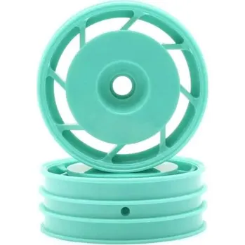 RC model Kyosho 1:10 Ultima Front Wheels 8D 50mm (2) - Peppermint Green - expresní doprava
