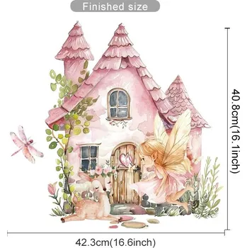 Samolepící dekorace Vílí dětská samolepka na stěnu | dekorace stěny - SL3540D