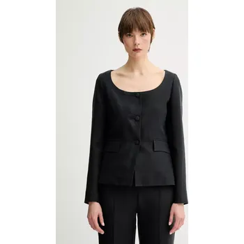 Dámské sako Sako s příměsí lnu Remain 502522100 černá 99X, vel. 40
