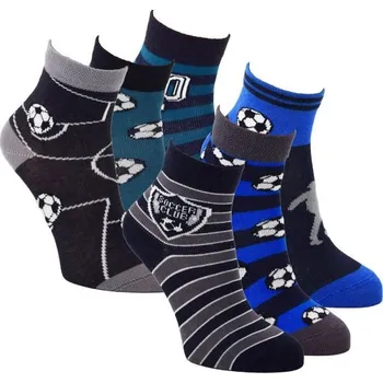 FOTBAL chlapecké bavlněné klasické ponožky RS 35-38 mix barev