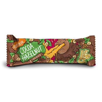 Čokoláda LIFELIKE Protein bar Hazelnut cocoa chocolate 50 g
