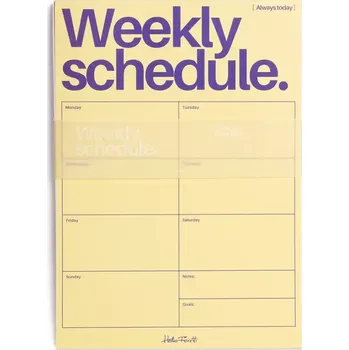 Diář Týdenní plánovač Helio Ferretti 21 x 29,7 cm 122561 žlutá 10X