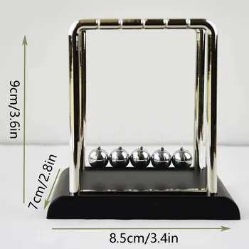 Party dekorace Newtonovo černé kyvadlo pro rovnováhu a relax | fyzikální hračka, stolní dekorace - trubka