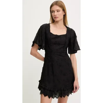 Dámské šaty Bavlněné šaty Answear.LAB černá barva, mini 606232.flk 99X, vel. M