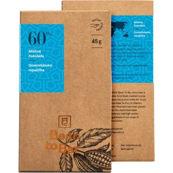 Cukrovinka 60% Bean to bar mléčná čokoláda – Dominikánská republika