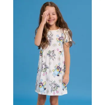 Dívčí oblečení Sinsay - Šaty Bluey - krémová - 156EF-01X - 156EF-01X-140