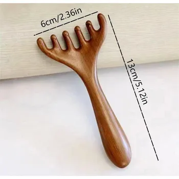 Masážní příslušenství Masážní hřeben gua sha pro hlavu a obličej | masážní pomůcka, tělový masér - S