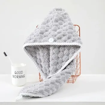 Ručník Rychleschnoucí turban na vlasy z mikrovlákna | ručník, osuška - ŠEDÁ