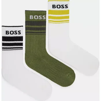 Pánské ponožky Ponožky BOSS 3-pack pánské, 50515143 bílá 00X, vel. 39-42