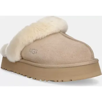 Dámské pantofle Semišové papuče UGG Disquette 1122550.SAN béžová 80X, EUR 36