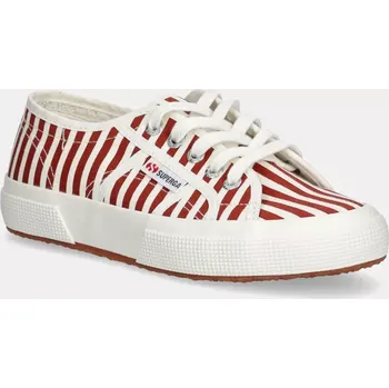 Dámské tenisky Tenisky Superga STRIPES PRINT červená barva, S8148TW S8148TW.AD4 33X, EUR 37