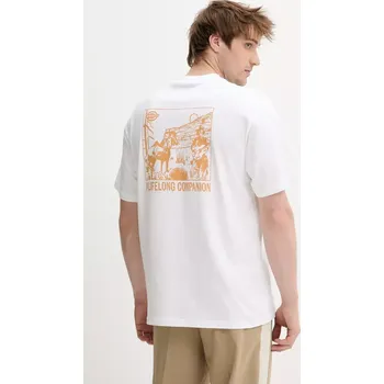 Bavlněné tričko Dickies pánské, bílá barva, s potiskem, DK0A4Z980WH1 00X, vel. XL