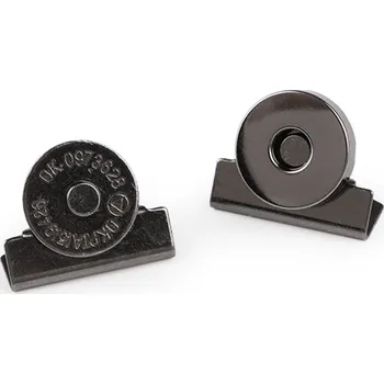 Magnetické zapínání Ø15 mm, barva 4 nikl černý