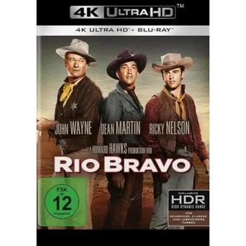 Blu-ray film Rio Bravo. (4K Ultra HD) – Dean Martin,John Wayne,Ward Bond,Ricky Nelson,Walter Brennan (DE)