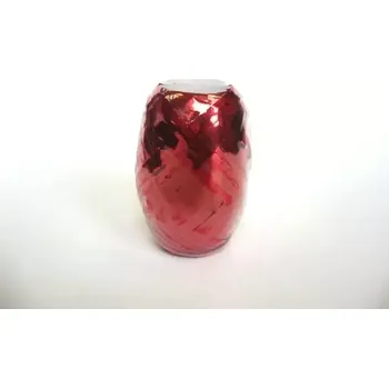 Stuha Vázací stuha 5mm x 20m metalická červená