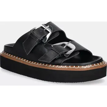 Dámské pantofle Kožené pantofle Coccinelle dámské, černá barva, na platformě, E4 SOF 17 03 01 001 E4.SOF.17.03.01.001 99X, EUR 38