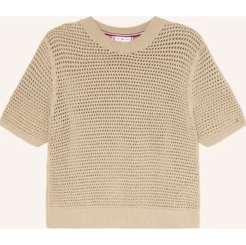Dámské tričko Tommy Hilfiger Dámské Úpletové Tričko, béžová, 40