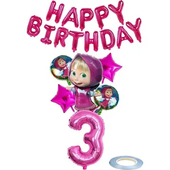 Party dekorace Narozeninová dekorace Máša a Medvěd 3