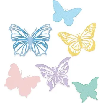 Řezačka papíru dp Craft Motýlci - vyřezávací kovové šablony (6ks)