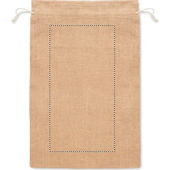 Balící papír Velký dárkový jutový pytlík 30x47 200 BACK, 350x180mm Sítotiskový transfer, 4 barvy