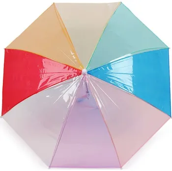 Deštník Dětský průhledný deštník duha - 1 bílá