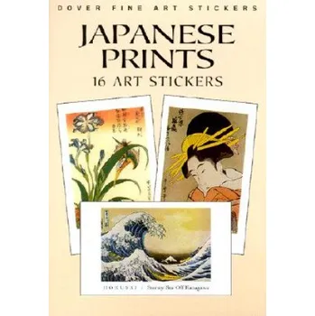 Umění Japanese Prints: 16 Art Stickers: 16 Art Stickers – Hiroshige "Hokusai (EN)