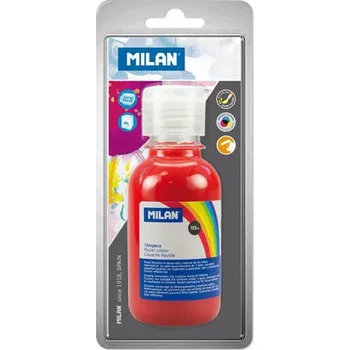 Temperová barva MILAN 125 ml červená - blistr