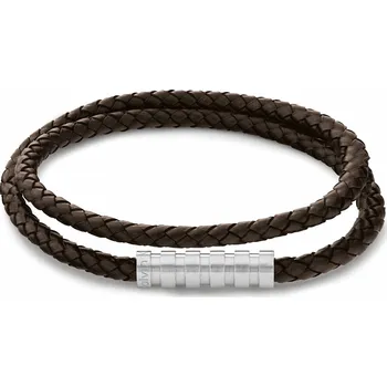 Šperk Calvin Klein Módní pánský kožený náramek Braided 35000094 + 2 měsíce na vrácení zboží