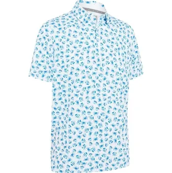 Pánské oblečení Callaway Crab Novelty Print pánské polo, bílé pánské, M